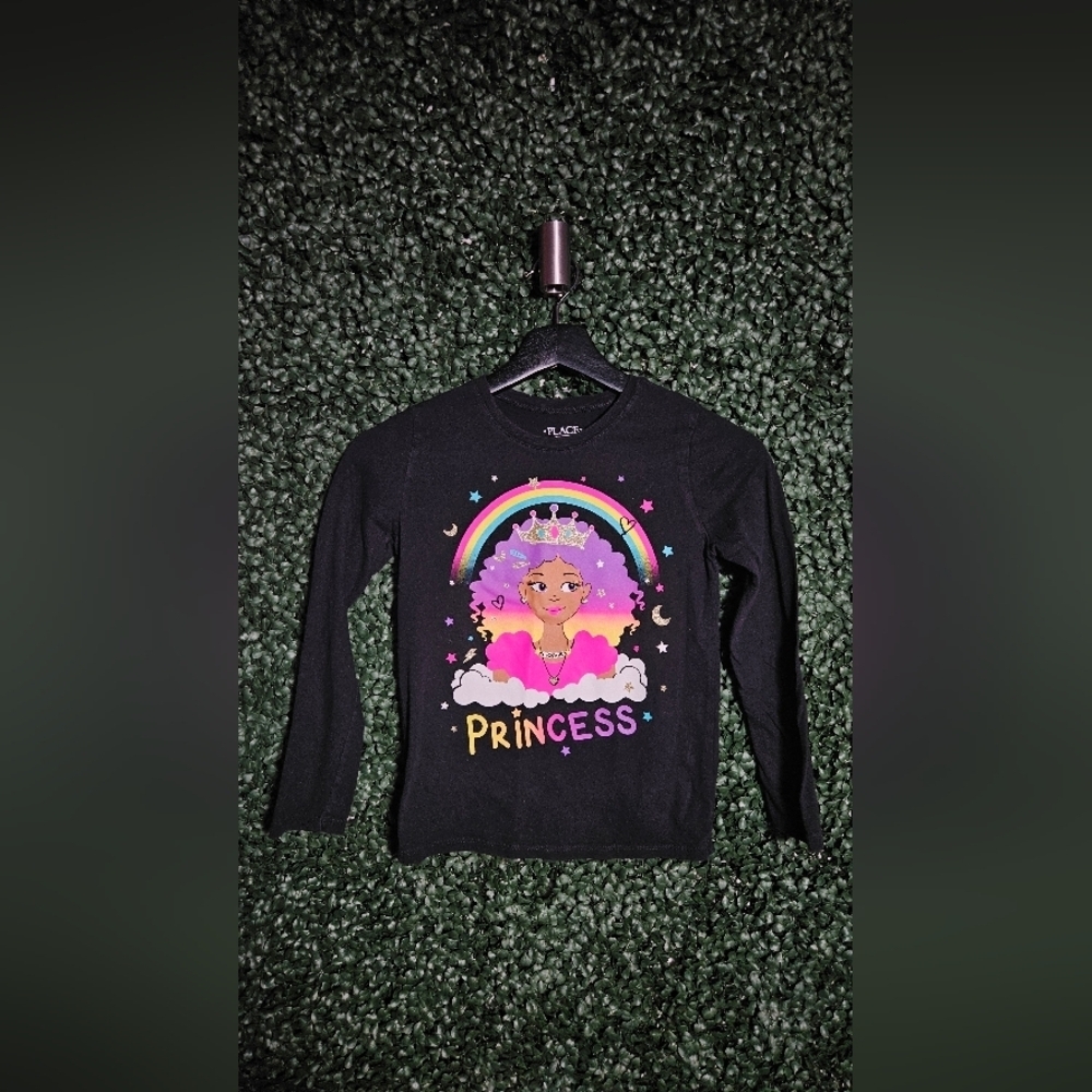 Place Black Long Sleeve Princess Tee